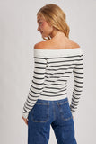 Weekend Waves Stripe Top (Ivory)