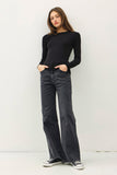 Core Ribbed Knit Top (Black)