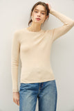 Core Ribbed Knit Top (Cream)