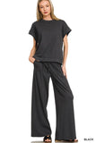 Lounge Club Tee & Pants Set (Black)