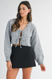 Bow Crop Cardigan