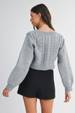 Bow Crop Cardigan