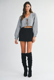 Bow Crop Cardigan