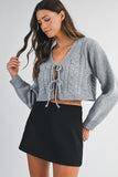 Bow Crop Cardigan