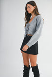 Bow Crop Cardigan