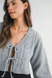 Bow Crop Cardigan