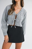 Bow Crop Cardigan