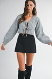 Bow Crop Cardigan