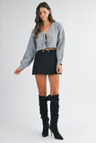 Bow Crop Cardigan