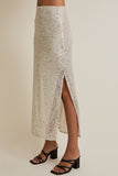 Sequin Maxi Skirt
