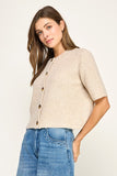 Fallin’ Soft Knit Cardigan (Beige)