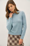 Kim Wool Blended Sweater (Retro Blue)