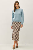 Kim Wool Blended Sweater (Retro Blue)