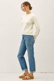 Kim Wool Blended Sweater (Cream)