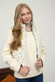 Floral Zip-up Puffer Vest