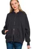Core Comfort Zip-Up Hoodie (Black)