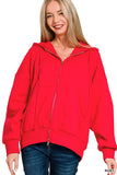 Core Comfort Zip-Up Hoodie (Ruby)