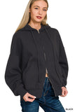 Core Comfort Zip-Up Hoodie (Black)