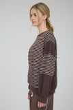 Rhodes Stripe Top (Brown)