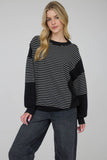Rhodes Stripe Top (Black)