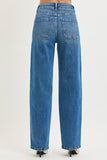 High Rise Waistband Tie Jeans