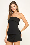 Structured Tube Top (Black)