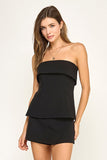 Structured Tube Top (Black)
