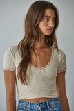 Love Knot Lace Trim Top