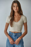 Love Knot Lace Trim Top