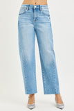 Slouchy Crop Barrel Jean