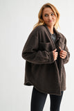 Frostline Sherpa Shacket (Brown)