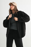 Frostline Sherpa Shacket (Black)