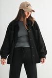Frostline Sherpa Shacket (Black)
