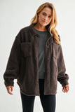 Frostline Sherpa Shacket (Brown)