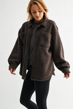 Frostline Sherpa Shacket (Brown)