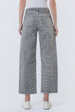 Grey Leopard Barrel Jeans
