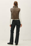 Macy Faux Leather Puffer Vest