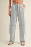 Barrel Leg Light Denim Jeans