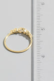 Gold Dipped Oval Station Ring (Gold)
