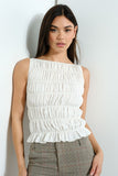 Naomi Smocked Tank Top