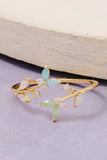 Gold Dipped Butterfly Twist Open Ring