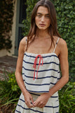 Sailor Tie Crop Top