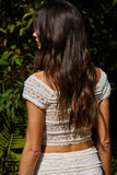Golden Hour Lace Crop Top