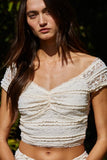 Golden Hour Lace Crop Top