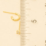 Mini Four Piece Post Stud Earrings (Gold)