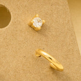 Mini Four Piece Post Stud Earrings (Gold)