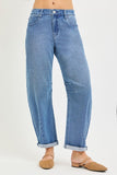 Crop Barrel Textured Jeans