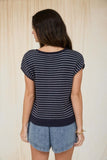 Ivy Short Sleeve Cardigan (Navy)