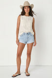 Linen Blend Sleeveless Top