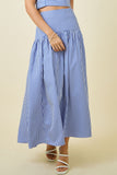 Jackie Gingham Maxi Skirt
